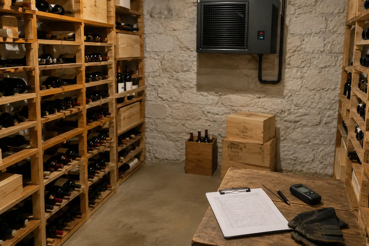 Wine racks and cellar cooling equipment for Dallas–Fort Worth wine storage services